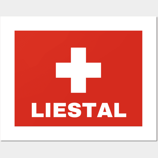 Liestal City in Swiss Flag Wall Art by aybe7elf